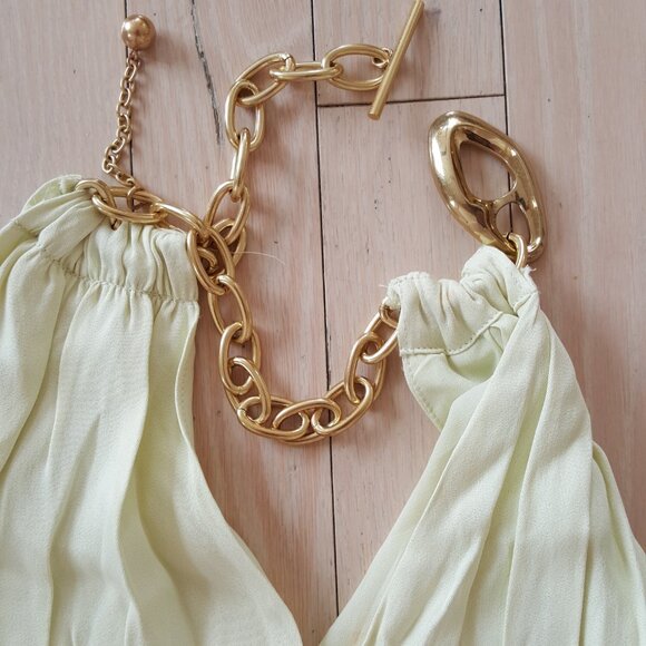 Jonathan Simkhai ! Leoni Chain-Embellished Halter Maxi Dress (6) - Picture 7 of 10